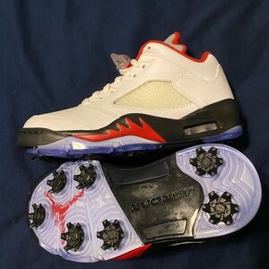 Jordan 5 low fire red golf